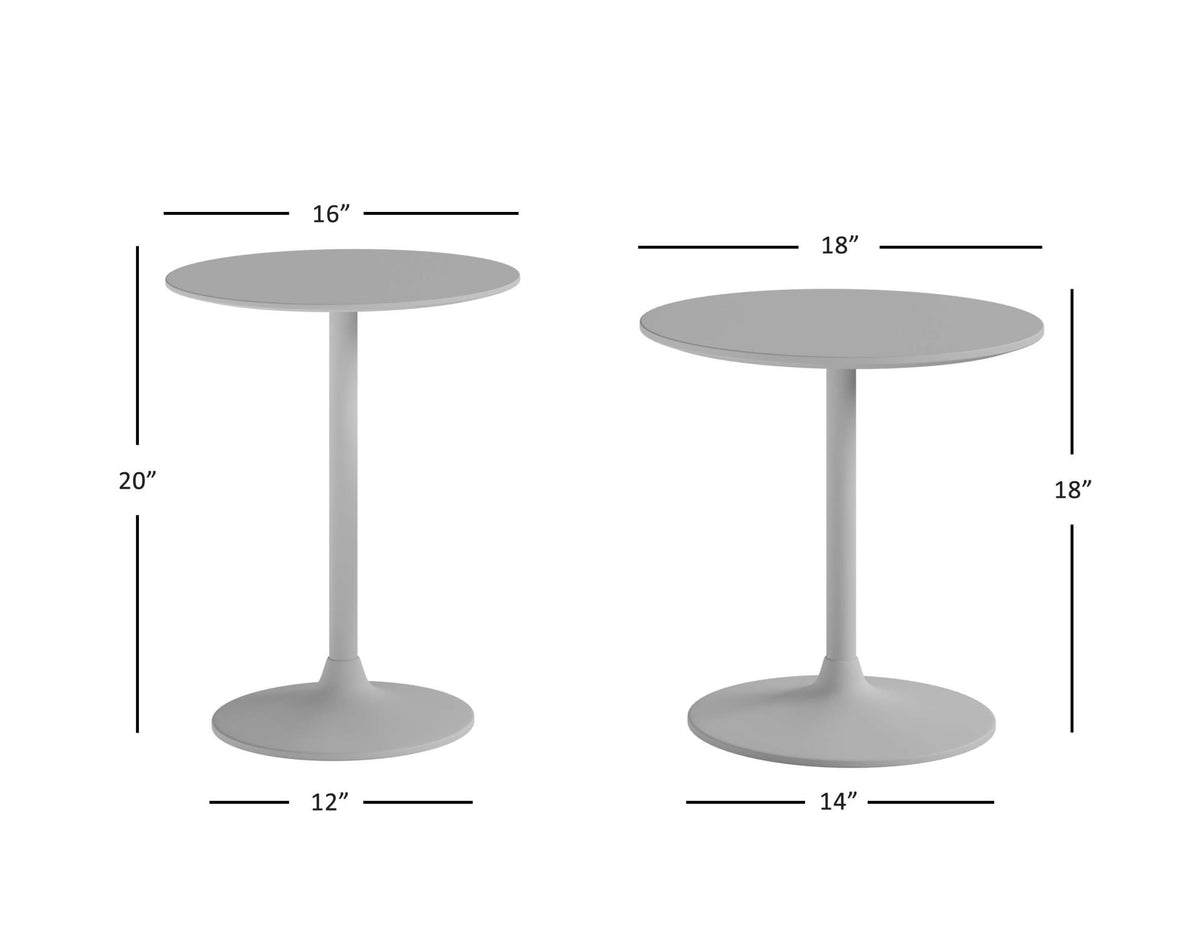 Remy Nesting Table S/2 - Two Tone Gunmetal - JFN