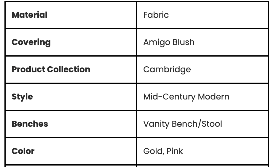 Cambridge Blush Accent Chair- ELMT