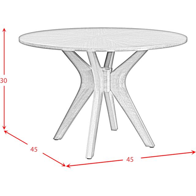45" Santa Barbara Round Dining Table - ELMT