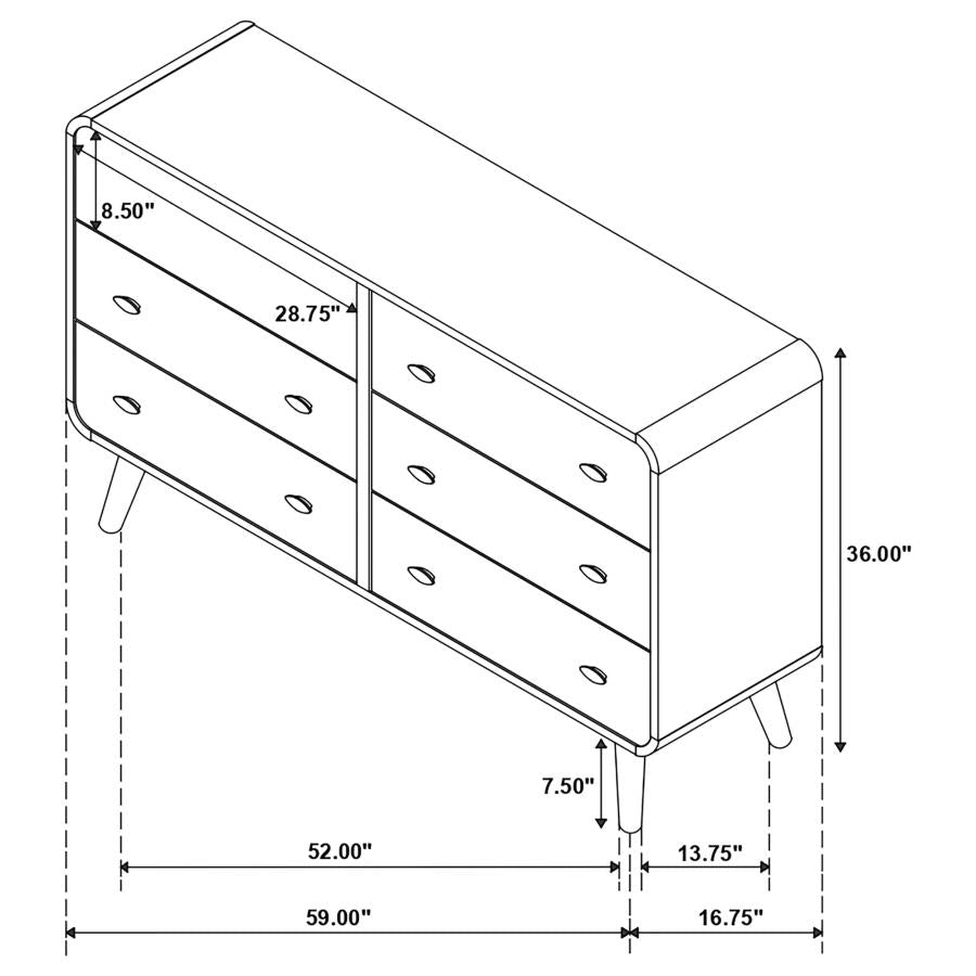 Robyn Walnut Dresser - CFC