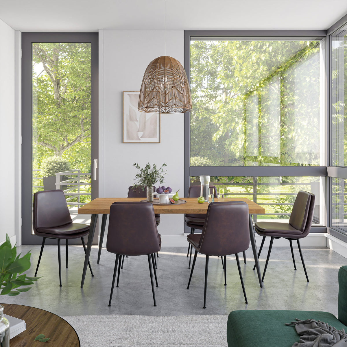 70"Prelude Rectangle Dining Table - Suede- JFN