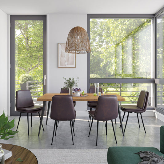70"Prelude Rectangle Dining Table - Suede- JFN