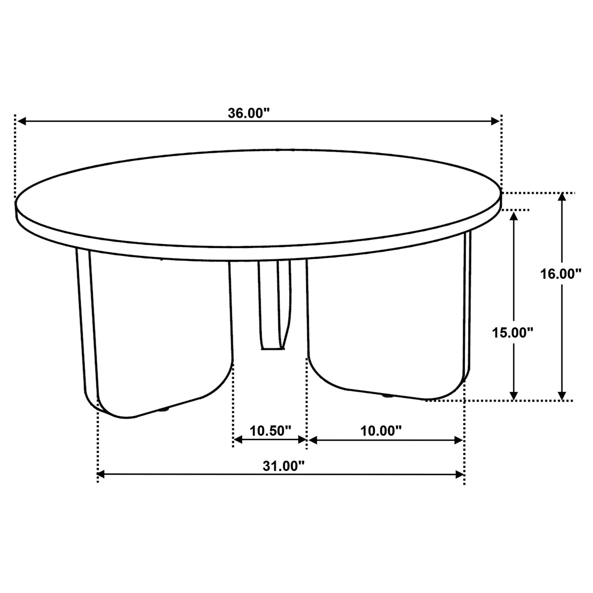 36"Dale Round Coffee Table - CFC