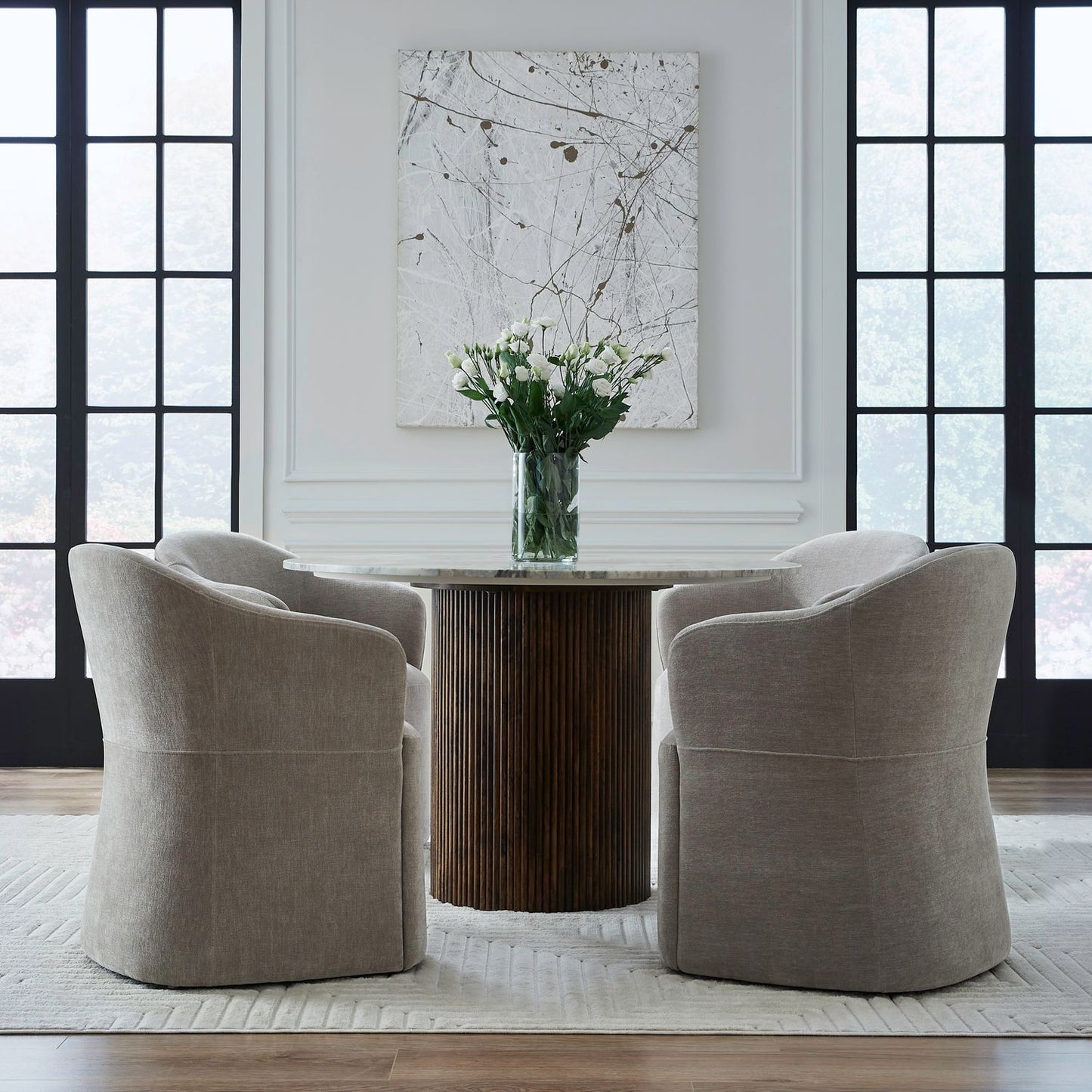 Dining Chair w/ Casters - Truffle - LFI