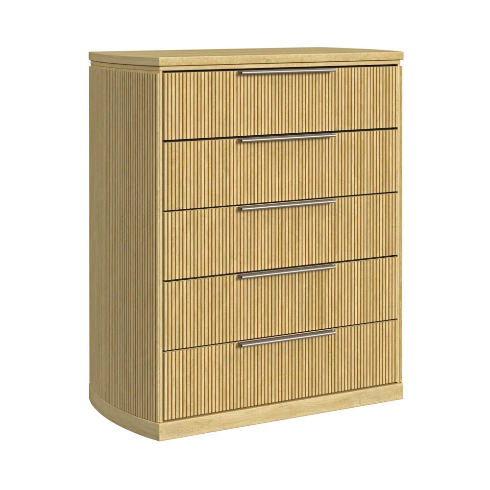 Sylvie 5-Drawer Chest - Nat - ELMT
