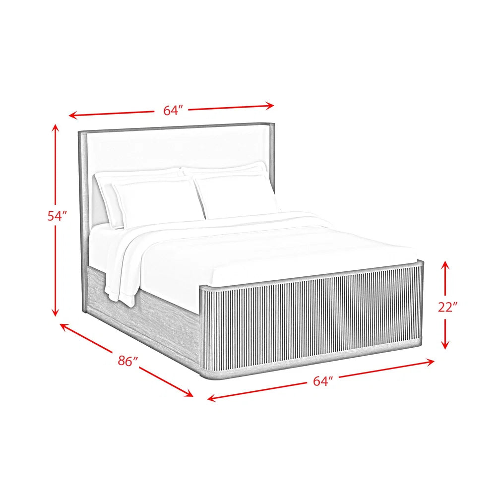 Sylvie QN UPH Bed- ELMT