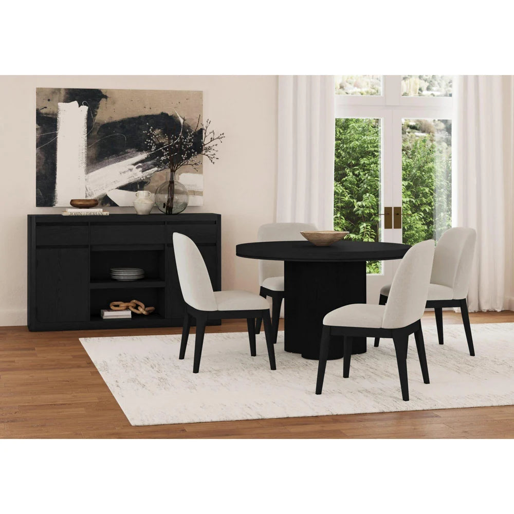 62" Rosalie Server - Blk - ELMT