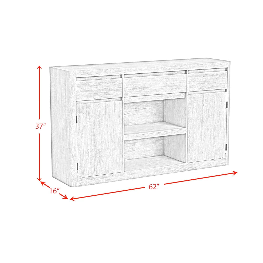 62" Rosalie Server - Blk - ELMT