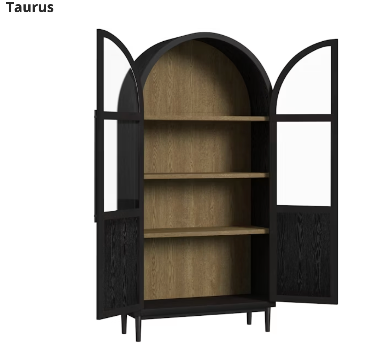 89"Taurus Arched Bookcase - ELMT