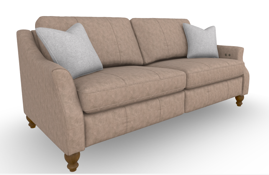 Adeline Incliner Leather Sofa - Corda - BHF