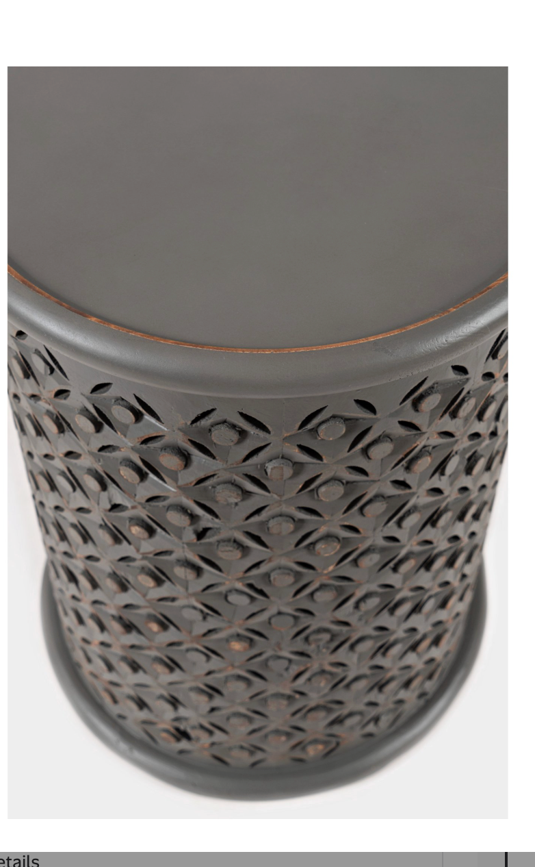 Decker Large Drum - Grey - JFN