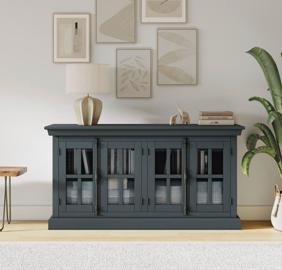 Maribel 70" Accent Cabinet - French Blue - JFN