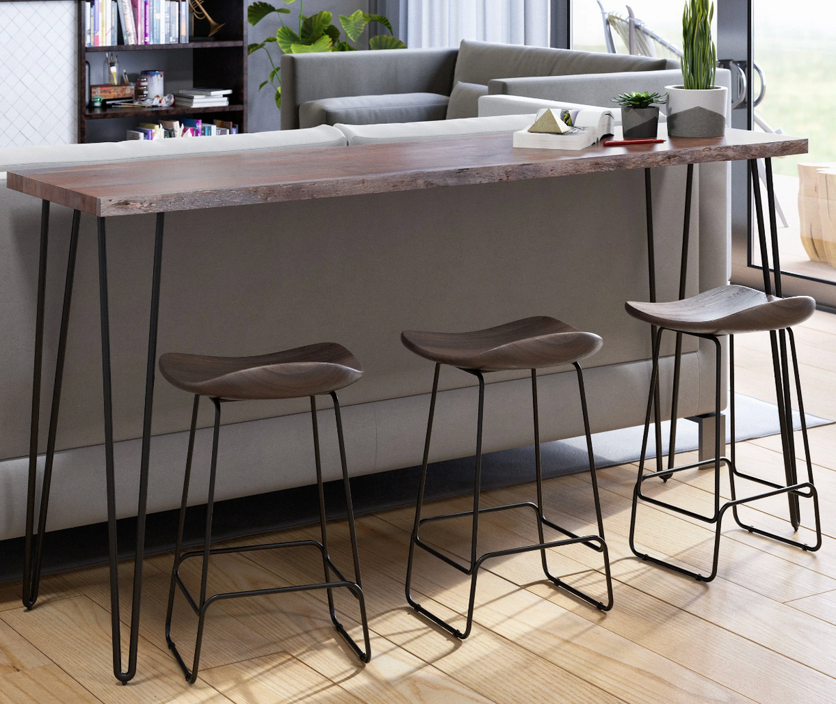 Nature's Edge Backless Stool - Slate - JFN